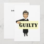有罪 招待状 (正面/裏面)