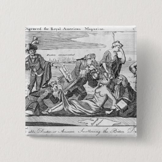 有能な医者、かアメリカの飲み込むこと 缶バッジ (正面)
