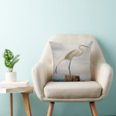 有能な白鷺| Fort Myersのビーチ、フロリダ クッション (椅子)