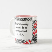 有能なCNAマグカップ ツートーンマグカップ (正面左)