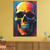 有色スカル キャンバスプリント (インサイチュ (リビング))