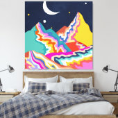 有色ピーク キャンバスプリント (インサイチュ (寝室))