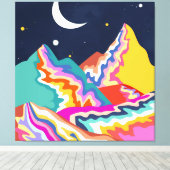 有色ピーク キャンバスプリント (インサイチュ (ウッドフロア))