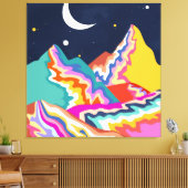 有色ピーク キャンバスプリント (インサイチュ (リビング))