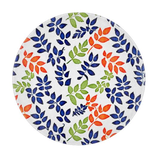 有色リーフ反復 カッティングボード (正面)