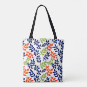 有色リーフ反復 トートバッグ (裏面)