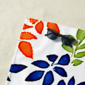 有色リーフ反復 ビーチタオル (インサイチュ)