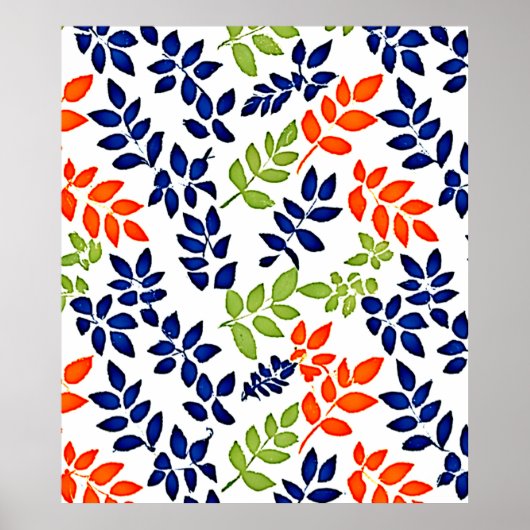 有色リーフ反復 ポスター (正面)