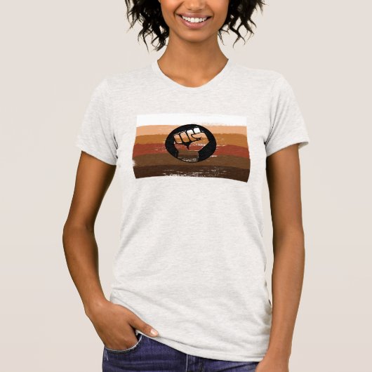 有色人種プライドTシャツ Tシャツ (正面)