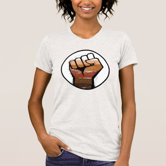 有色人種プライドTシャツ Tシャツ (正面)
