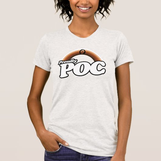 有色人種プライドTシャツ Tシャツ (正面)
