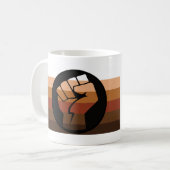 有色人種（POC）プライド コーヒーマグカップ (正面左)