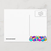 有色卵のイースターペンギン シーズンポストカード (裏面)