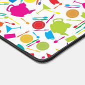 有色厨房付き模様物 デスクマット (コーナー)