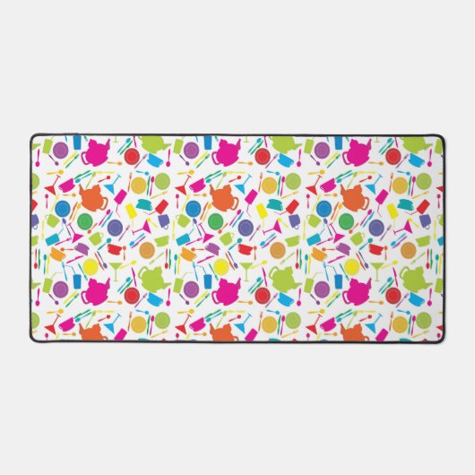 有色厨房付き模様物 デスクマット (正面)