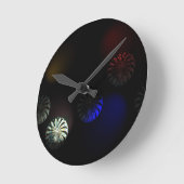 有色嚢状イメージャ ラウンド壁時計 (傾斜)