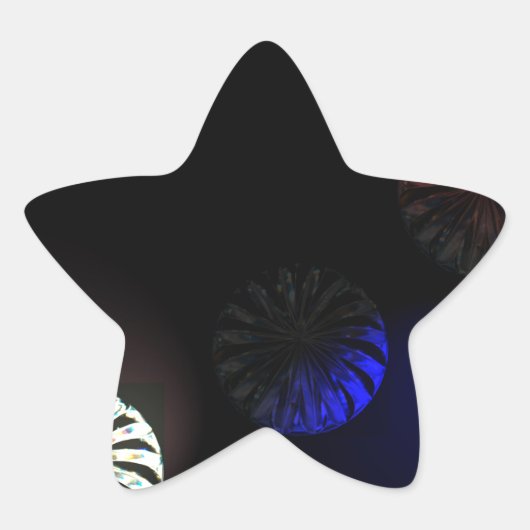 有色嚢状イメージャ 星シール (正面)