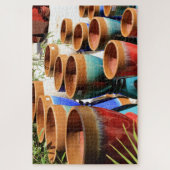 有色園芸植物ポット ジグソーパズル (縦)