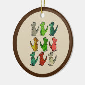 有色恐竜 セラミックオーナメント (左)