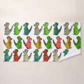 有色恐竜 バスタオル (バスタオル)