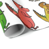 有色恐竜 ラッピングペーパー (ロールコーナー)