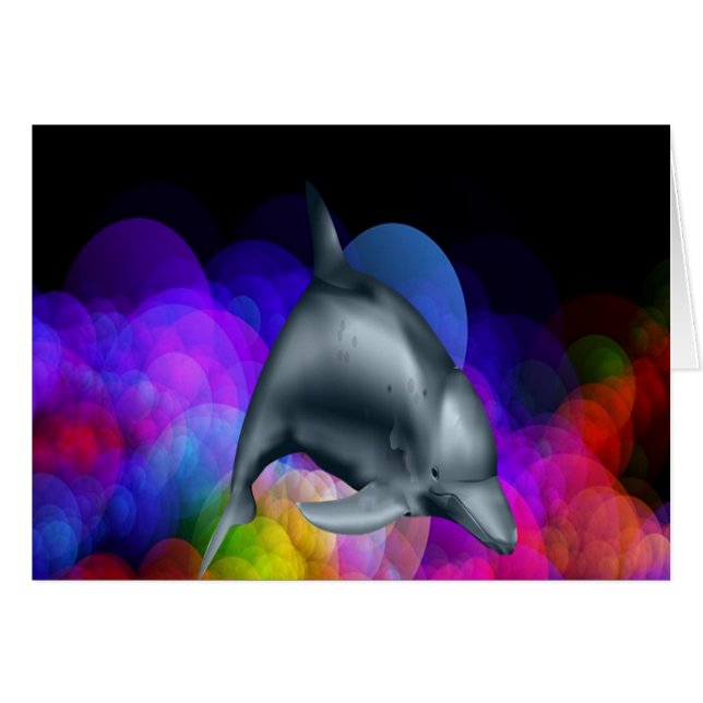 有色水中のイルカ (正面横)