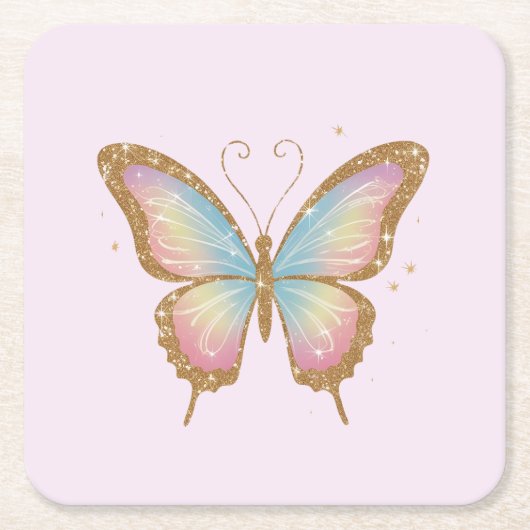 有色翼 スクエアペーパーコースター (正面)