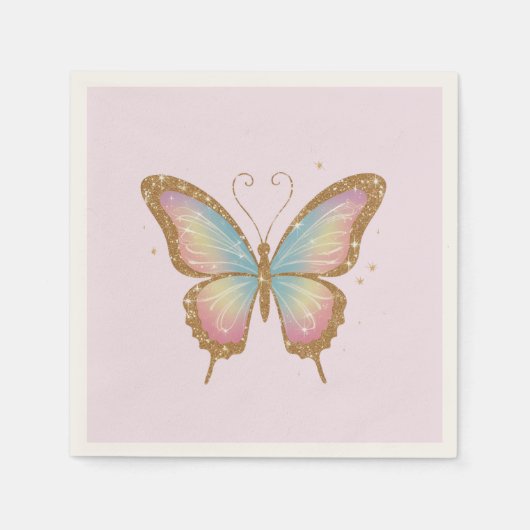 有色翼 スタンダードカクテルナプキン (正面)