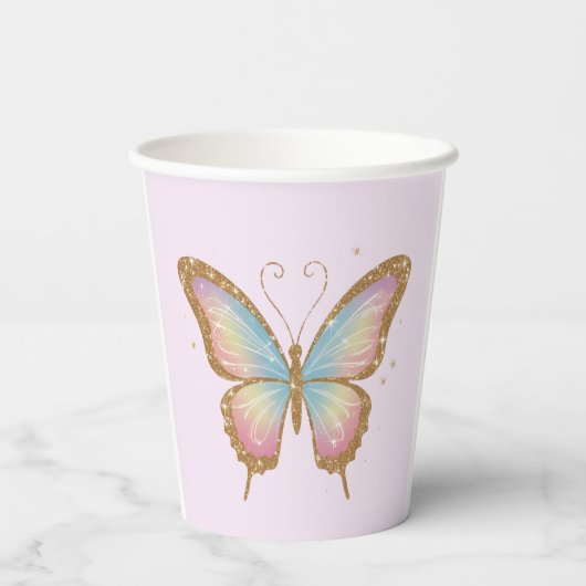 有色翼 紙コップ (裏面)