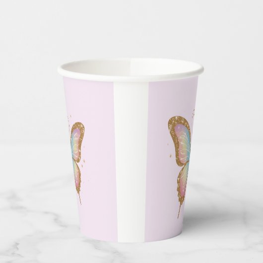 有色翼 紙コップ (左)