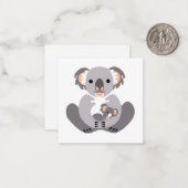 有袋動物 – 可愛いコアラ – 絶滅危惧野生動物 –  ノートカード (正面/裏面インサイチュ)