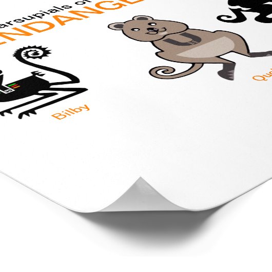 有袋類 – ポスター (角)