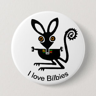有袋類 – love BILBIES – オーストラリアの野生生物 – 缶バッジ