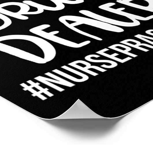 有識者ナース医おもしろい者グラード ポスター (角)