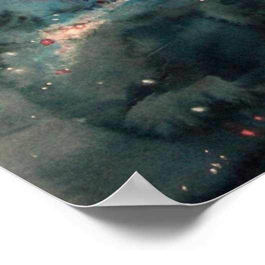 有鉄螺旋銀河系 ポスター (角)