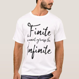 有限は無限を把握できない Tシャツ