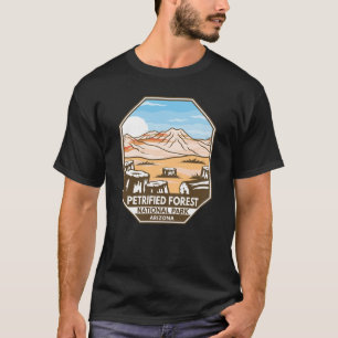 有限森林国立公園ミニマルレトロ Tシャツ