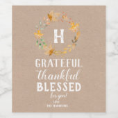 有難い飲食物ラベルセット ワインラベル (シングルラベル)