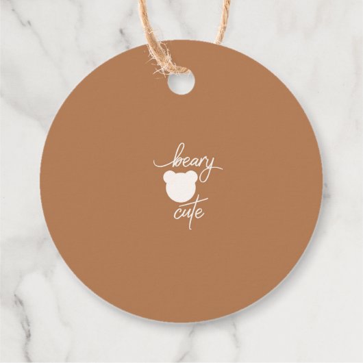 有難うございます熱気球テディベア フェイバータグ (裏面)