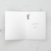 有難うござい感謝していますウオウズク鳥画 サンキューカード (内部)