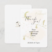 有難うカードああベビー!ニュートラルツインズストーク サンキューカード (正面/裏面)