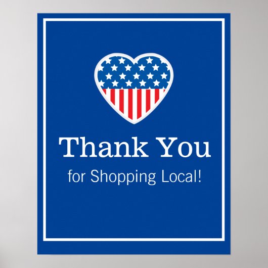 有難うショッピング地方愛国者ポスター ポスター (正面)