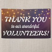 有難うボランティアフェスティバルのストリングライトバナー 横断幕