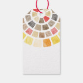 有難うラベル水彩タイル円 ギフトタグ (裏面)