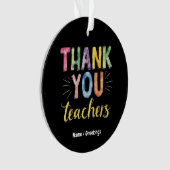 有難う先生と学生の卒業ギフト オーナメント (正面)