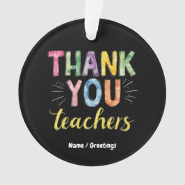 有難う先生と学生の卒業ギフト オーナメント