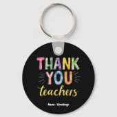 有難う先生と学生の卒業ギフト キーホルダー (正面)
