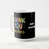 有難う先生と学生の卒業ギフト コーヒーマグカップ (正面左)