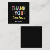 有難う先生と学生の卒業ギフト スクエア名刺 (正面/裏面)