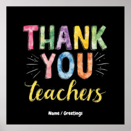 有難う先生と学生の卒業ギフト ポスター